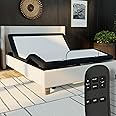 Blissful Nights King e3 Adjustable Bed Base Frame with Head and Foot Incline, Wireless Remote Control, Easy Assembly, and 10 Year Warranty