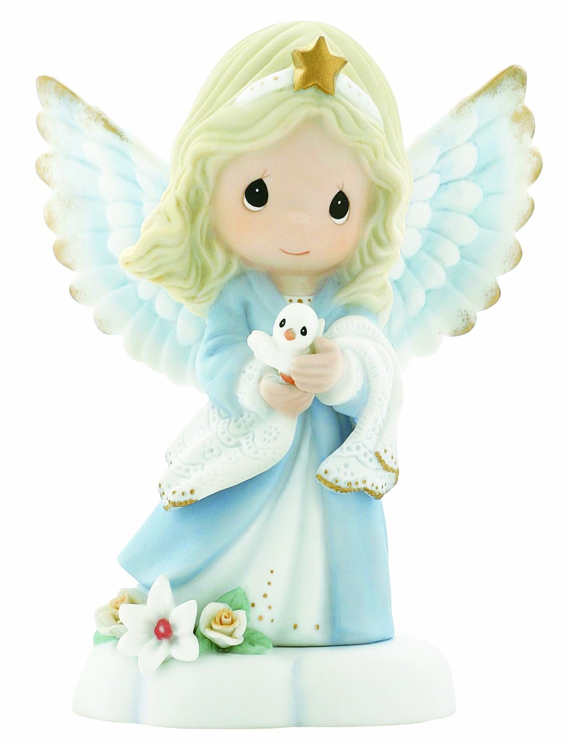 Precious Moments, In The Radiance Of Heaven's Light, Bisque Porcelain Figurine, Angel Gift