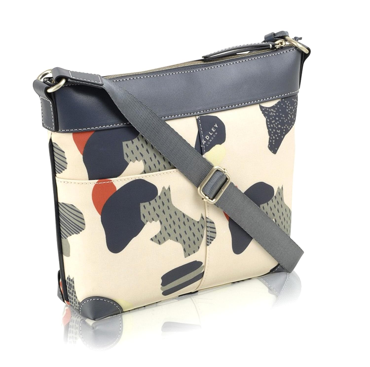 radley oilskin cross body bag