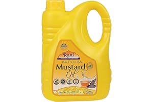 Rani Mustard Oil (Kachi Ghani) 67.6 Ounce (2 Liter) NON-GMO | Gluten Free | Vegan | 100% Natural | Kosher