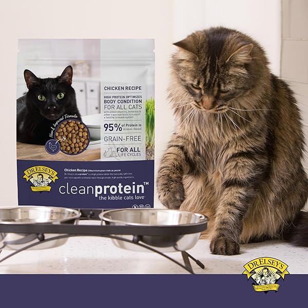 DR. ELSEY’S CLEANPROTEIN CHICKEN CAT KIBBLE 6.6 LB. BAG