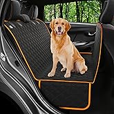 Petloox Dog Car Seat Cover for Back Seat, Waterproof Hammock for Car, SUV & Truck, Non-Slip Backseat Cover for Dogs, Heavy-Duty Dog Hammock Style Seat Protector Pets, Easy to Install & Clean