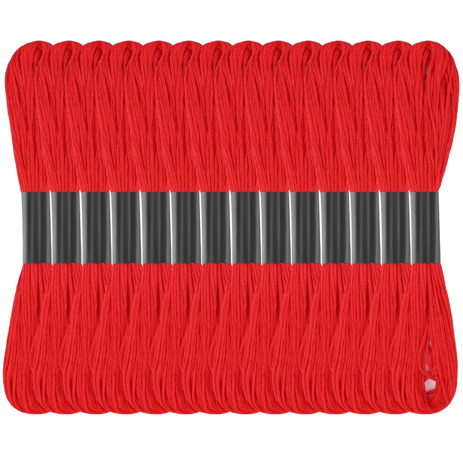 Photo 1 of Red Embroidery Floss: Embroidery Thread 120 Yards Friendship Bracelet String Cross Stitch Cotton Yarn for DIY Bracelet Making