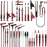 PowerBear 29-teiliges Multimeter-Messleitungs-Set mit austauschbaren Draht-Piercing-Testsonden, Krokodilklemmen, Testhaken-Cl
