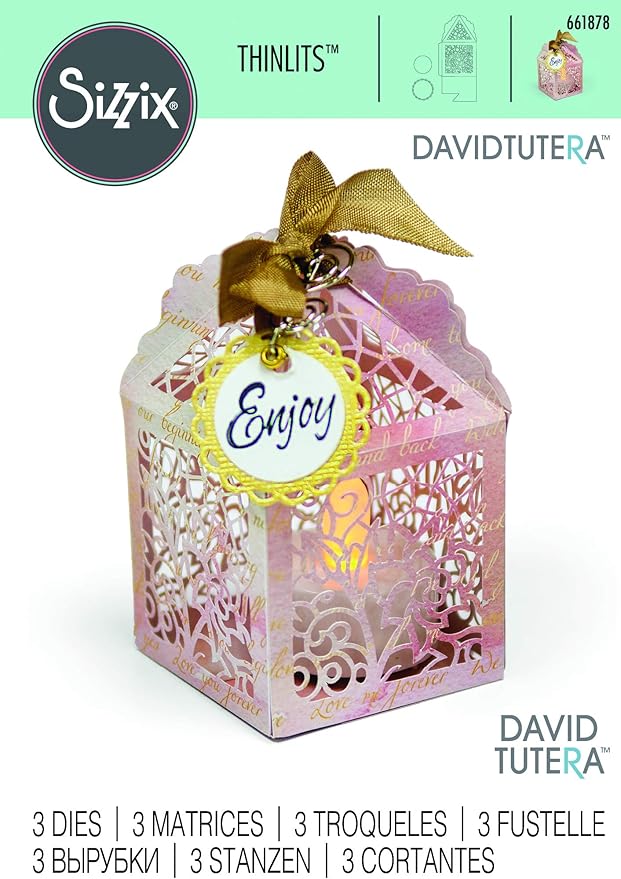 Sizzix Thinlits Troqueles 2PK Caja del favor de Birdcage: Amazon.es: Hogar