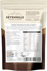 Sevenhills Wholefoods Organic Chlorella & Spirulina Tablets 500mg 360 view 7