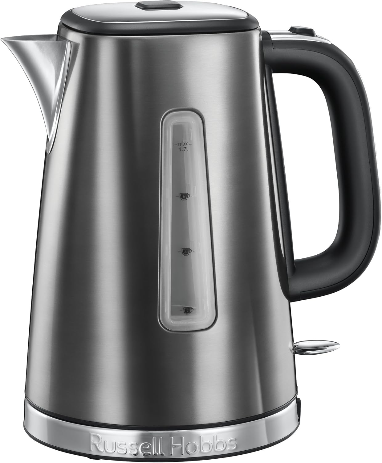 Russell Hobbs 23221 Luna Two Slice Toaster, 1500 W, Grey with Kettle