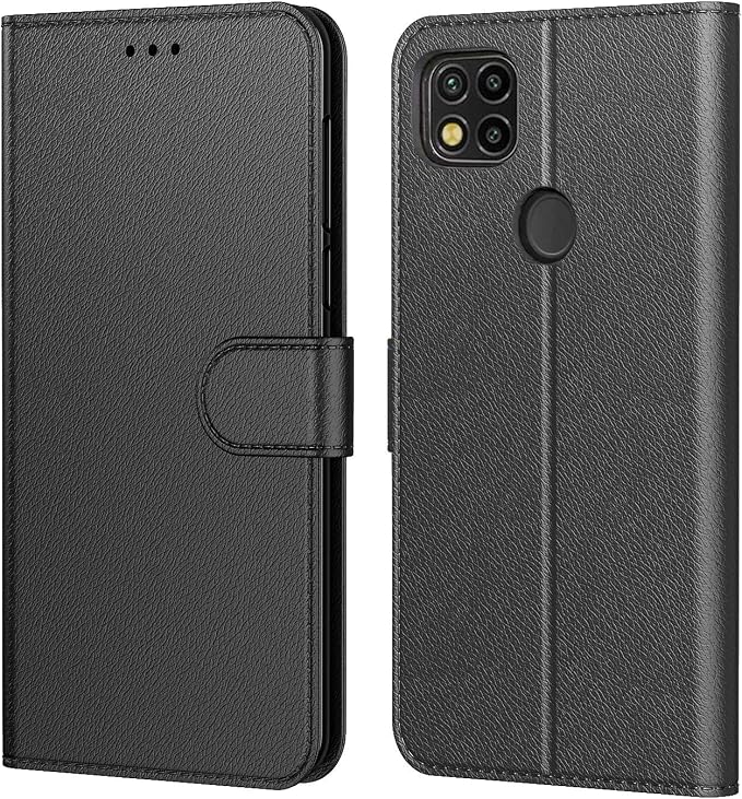 Custodia Portafoglio Per Xiaomi Redmi 9C / 9C NFC | MOJIA – Pelle PU Antiurto Con Slot E Supporto (Blu)