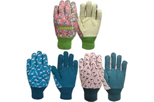 MSUPSAV Kids Gardening and Garden Gloves for Toddler,Children's Yard Work Glove,Gift,Cute Pattern,Age3-8