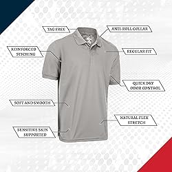 Premium Wear Men's High Moisture Wicking Polo T