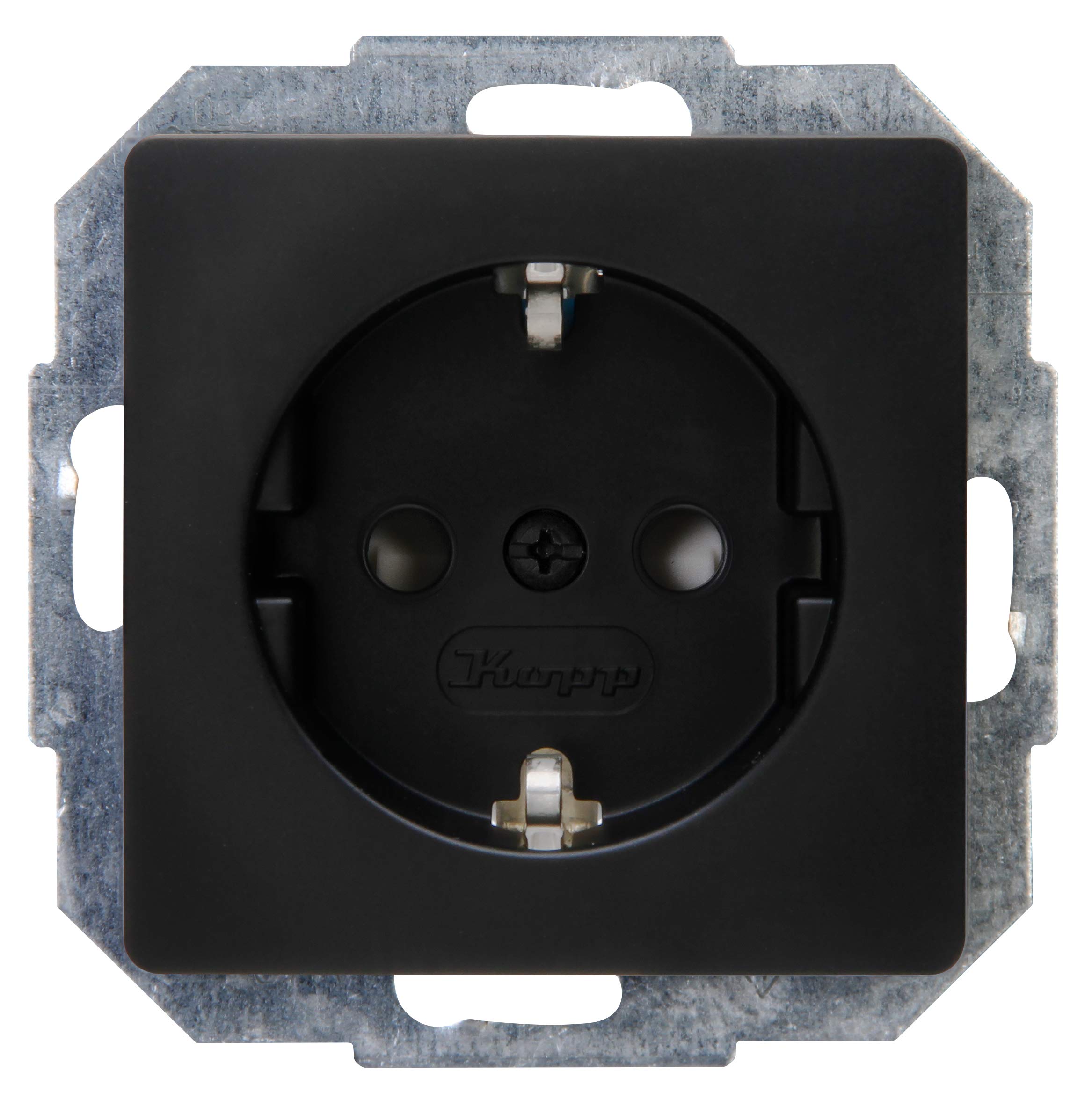 Kopp Einsatz Steckdose Paris black (matt) 920650080