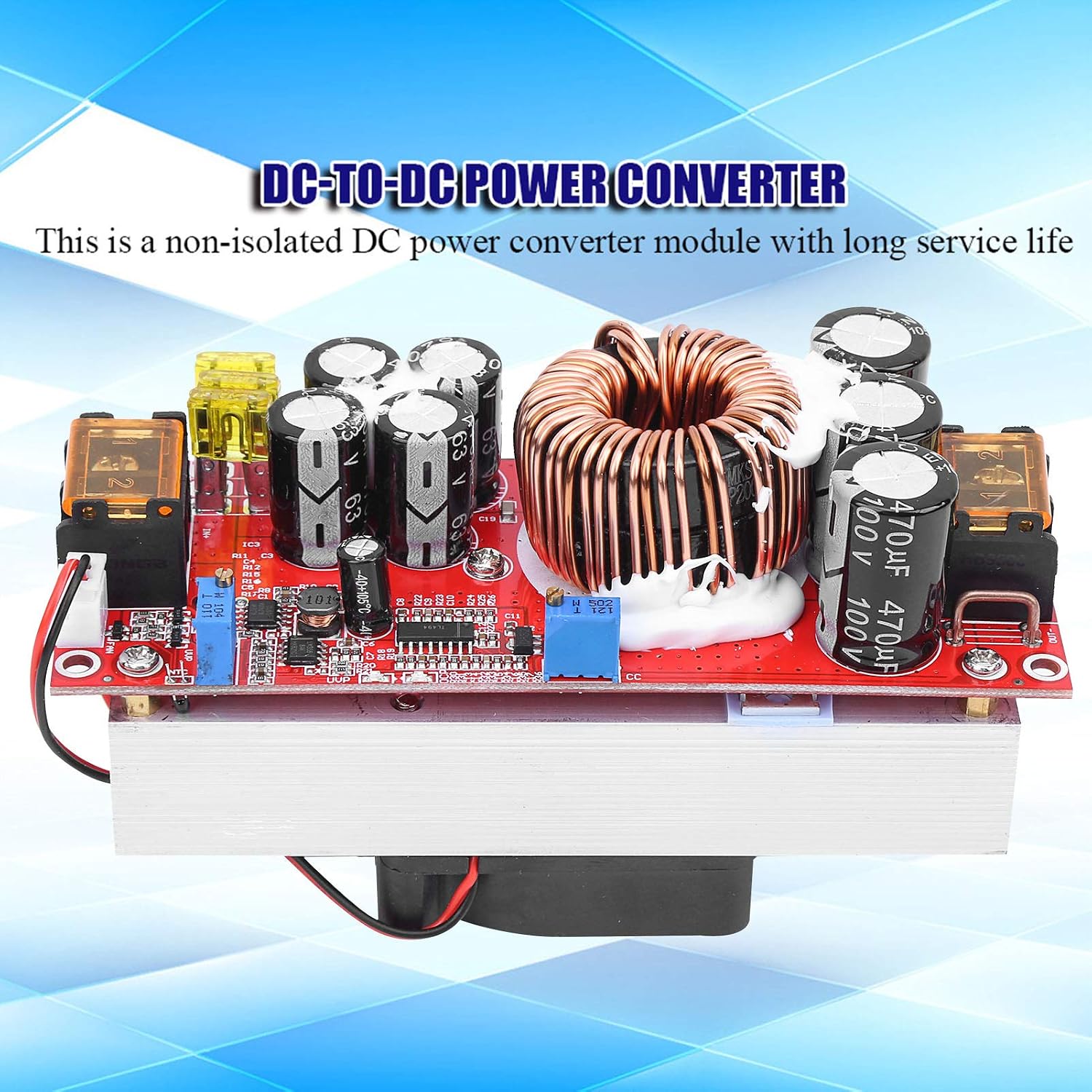 Boost step up Module,DC-DC 10-60V to 12-97V 30A 1500W Voltage Converter ...