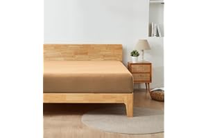 Alazuria King Size Fitted Sheet Only - 12" to 16" Deep Pockets - Ultra Soft & Breathable Bed Sheet - Hotel Quality Mattress Sheets (80" X 78", Beige)