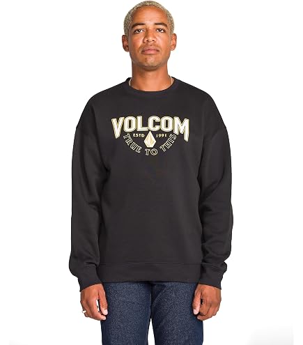 Vans Men's Open Late Crew Sweatshirt | Warm Fleece Lining, Regular