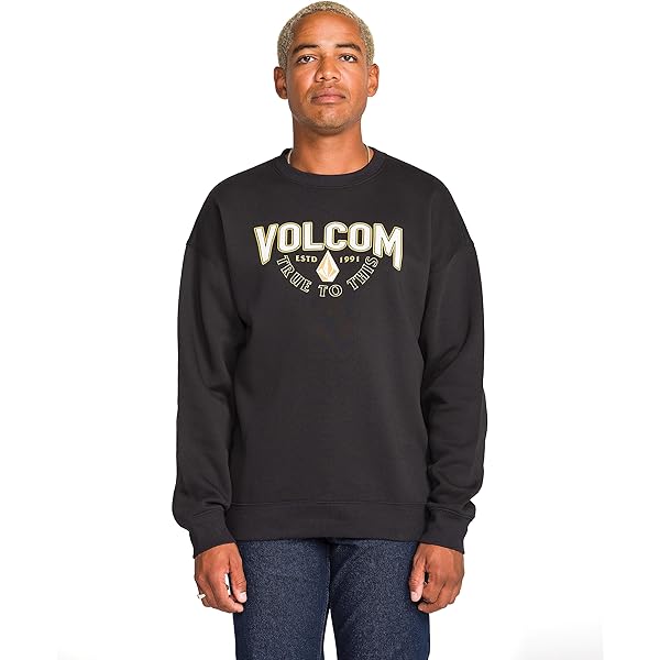 Volcom Men's Let It Storm Crew Riding Snowboard Fleece