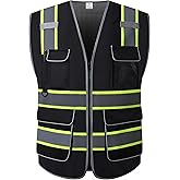 LOHASPRO Safety Vest High Visibility - Mesh Reflective Vest with Pockets for Men & Women - ANSI/ISEA Standards
