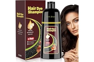 JIESSIA Professional Argan Oil Dark Brown Hair Dye Color Shampoo New & Improved Formula Ammonia Free Paraben Free Instant Fast color Shampoo (500 ML)