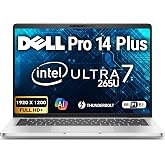 Dell Pro 14 Plus 14" FHD+ Display, Intel Ultra 7-265U, 8GB DDR5 RAM, 256GB | Next-Gen Latitude 5450 PC14250 AI Business Laptop, Wi-Fi 6E, Backlit Keyboard, HD Webcam, RJ-45, Windows 11 Pro - Silver