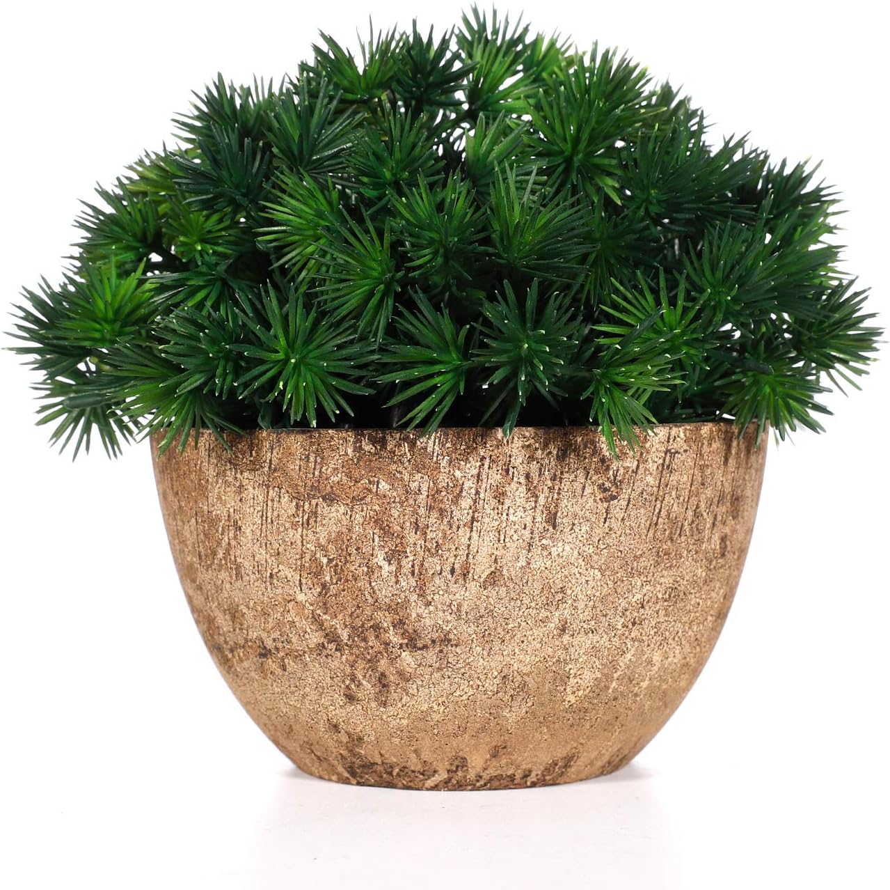WOODWORD Artificial Plants for Room Decor - Potted Fake Plants for Home Decor - Face Plants in Pots for Bathroom Decor Office Decor