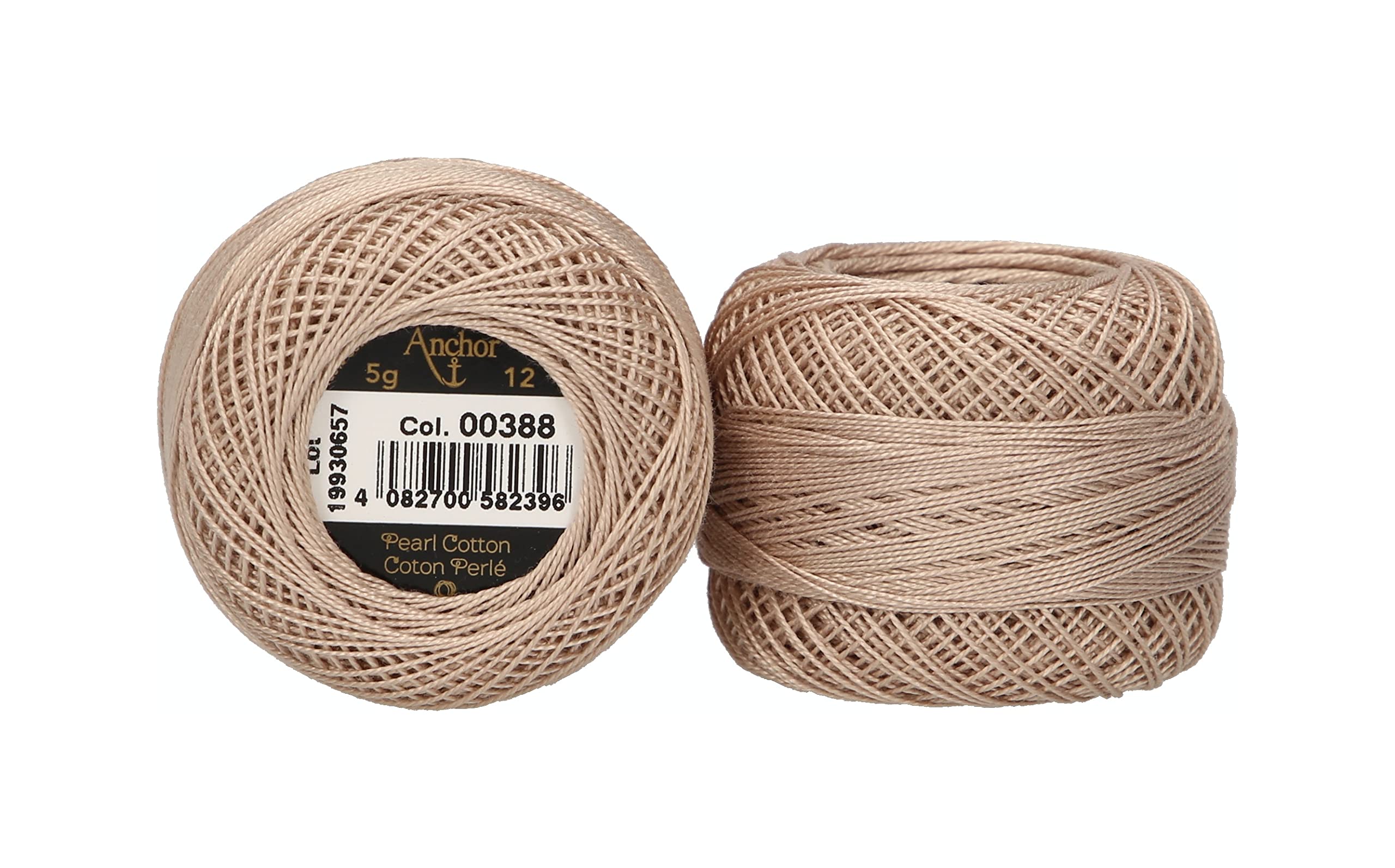 ANCHOR Pearl Yarn, Thickness: 12, Packaging: 5G, Running Length: 56M 388 Embroidery Threads
