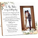Mother Of The Groom Picture Frame Gifts, Thank You Gifts For Mom, To My Mother On My Wedding Day Gifts From Son, Today A Groom Tomorrow A Husband Forever Your Son Photo Frame For Home Decor -05