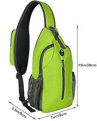 WATERFLY Crossbody Sling Backpack Sling Bag Travel