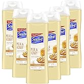 Suave Essentials Body Wash For Moisturized & Pampered Skin, Milk and Honey with Vitamin E 15 oz, Pack of 6