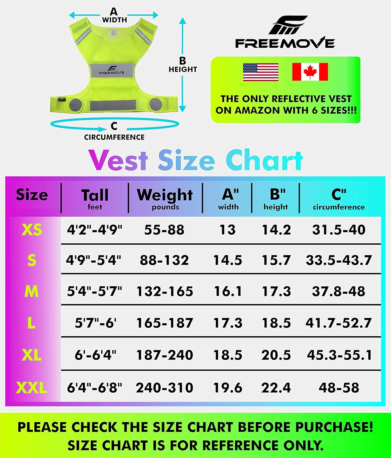 No.1 Reflective Vest Running Gear | YOUR BEST CHOICE TO STAY VISIBLE | Ultralight & Comfy Motorcycle Reflective Vest | Large Pocket & Adjustable Waist | Safety Vest in 6 Sizes + Hi Vis Bands & Bag : Sports & Outdoors