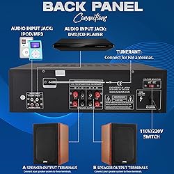 Pyle Wireless Bluetooth Power Amplifier System, 200