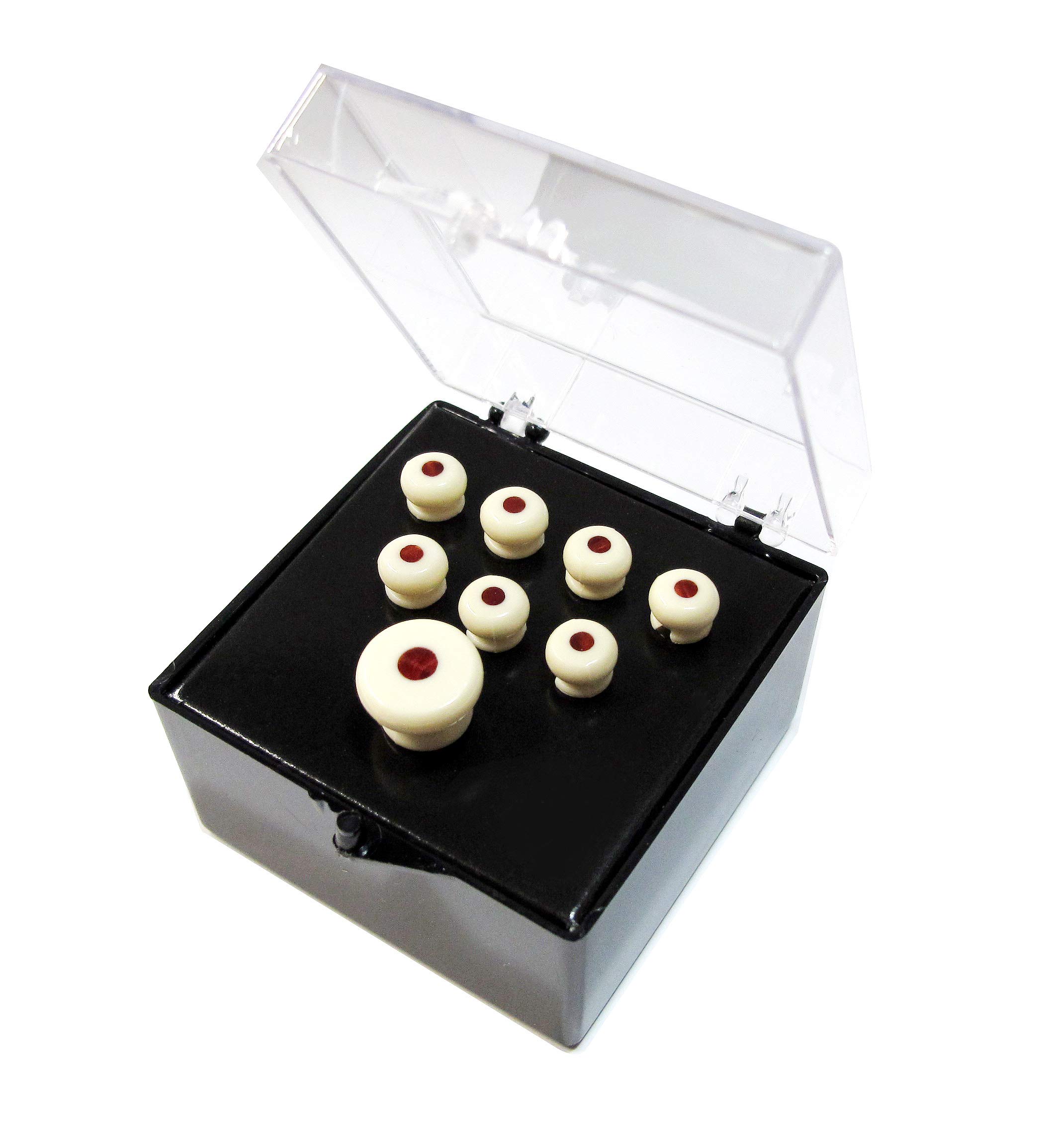 Martin 18APP60 Bridge And End Pin Set, White With Tortoise Inlay
