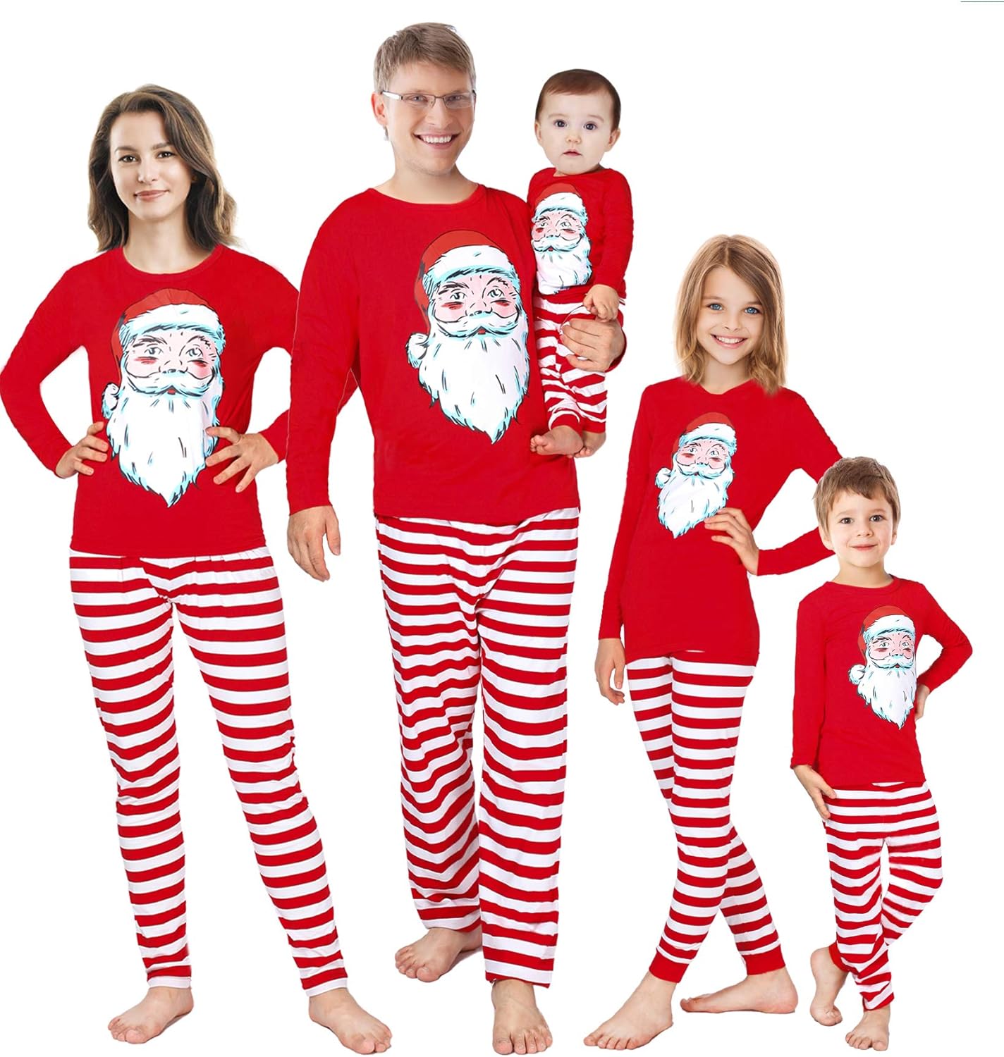 Conjuntos de pijama de Natal para família combinando com o pijama de ...