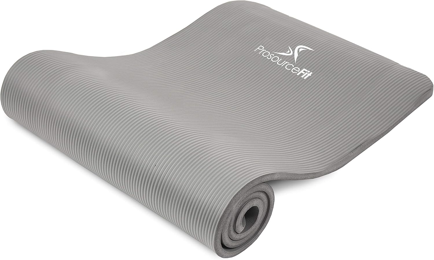 ProsourceFit Extra Thick Yoga and Pilates Mat ½ (13mm), 71-inch Long High Density Exercise Mat with Comfort Foam and Carrying Strap, Grey : Sports & Outdoors
