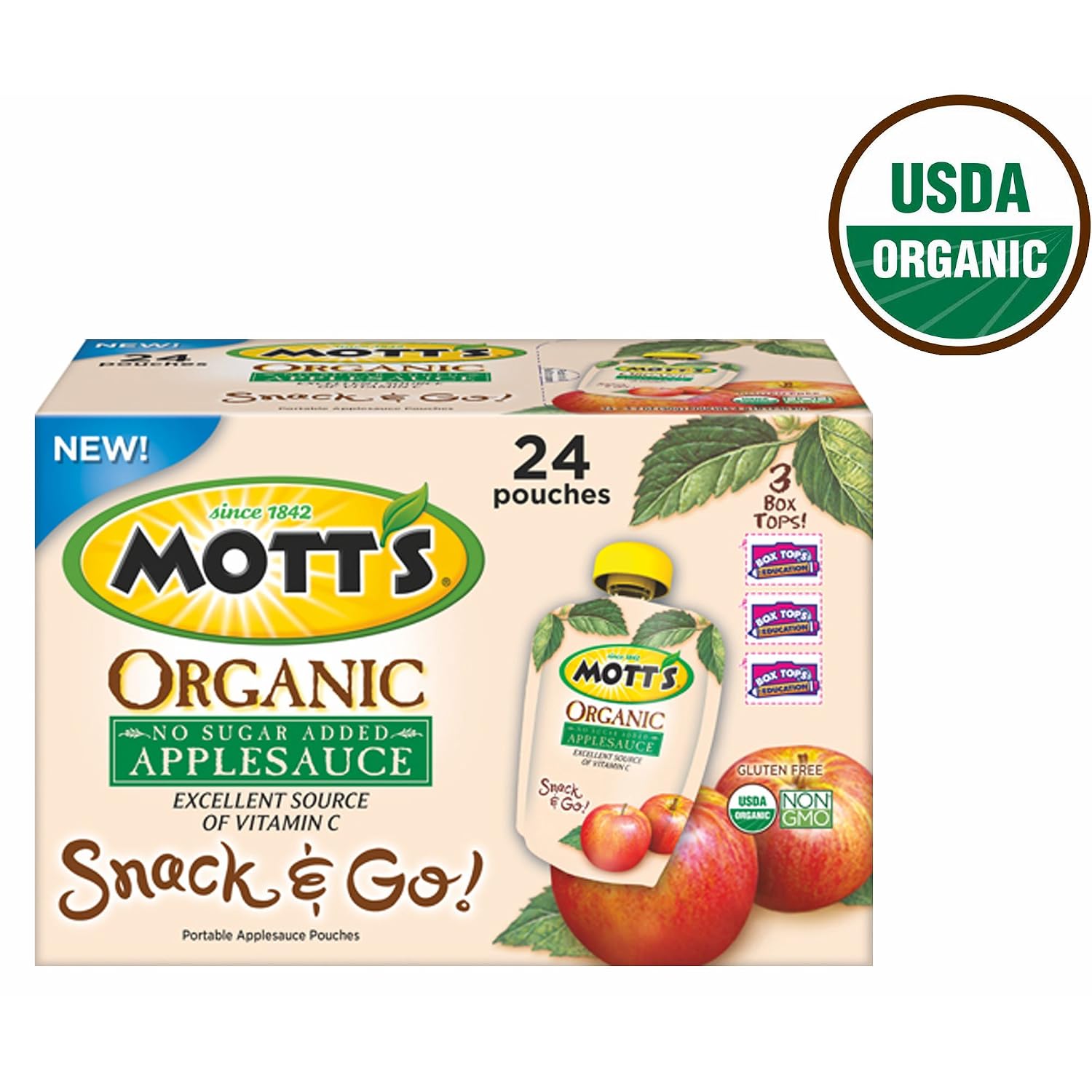 Organic applesauce #4 (014800004298)