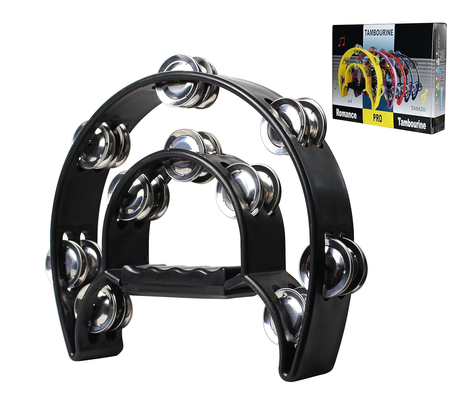 Black Tambourine Amazon.co.uk Musical Instruments