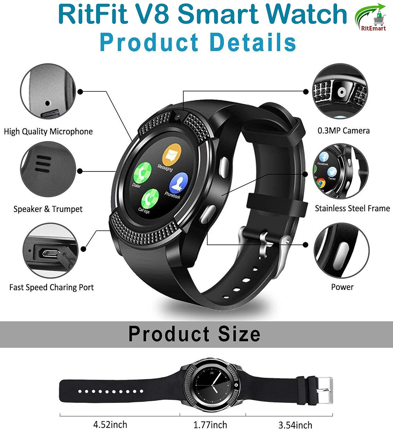 smart watch rs 800