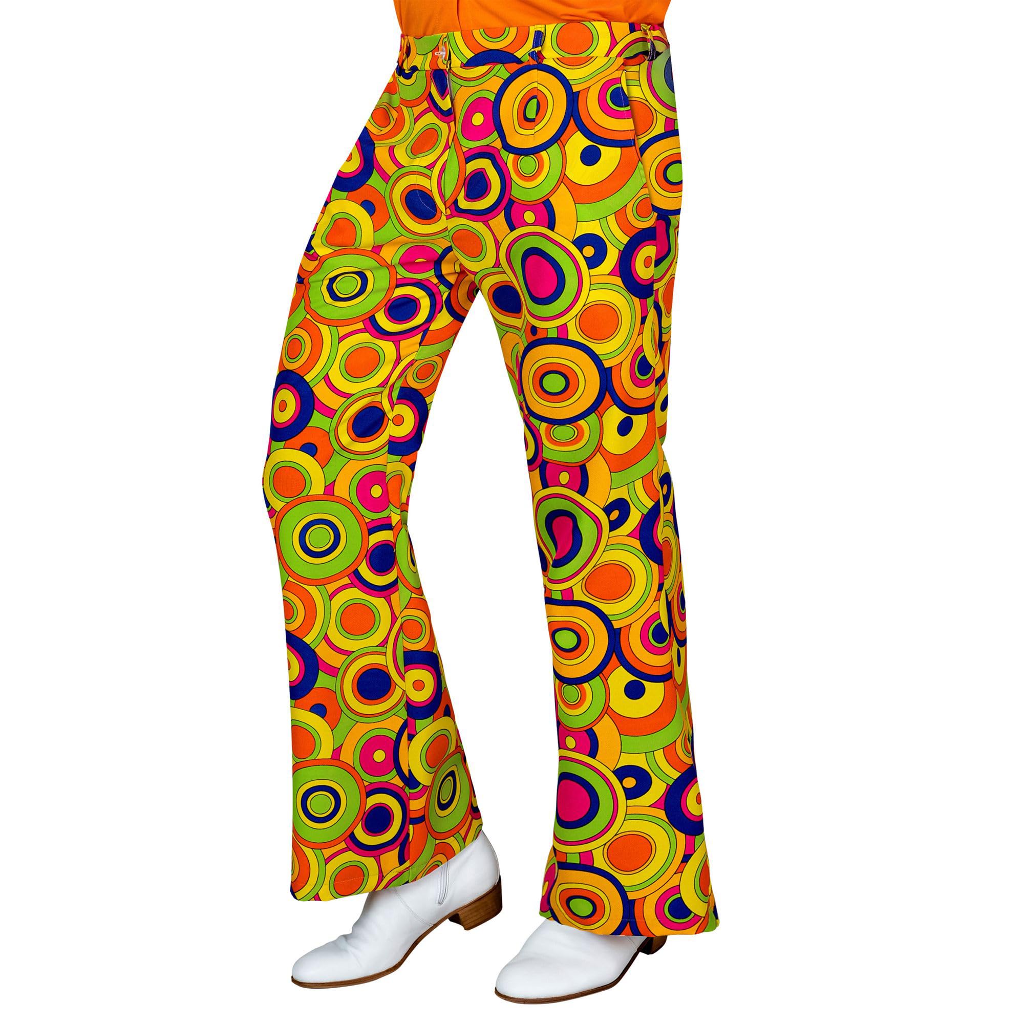 Widmann 70s Trousers for Men, Hippie, Reggae, Flower Power, Disco Fever, Schlagermove