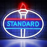 Standard Neon Sign for Wall Decor Garage Led Neon Light for Man Cave Led Light Sign for Auto Room Repair Shop 5V USB Powered Size13.7 * 12.2inch(ZYLD083)