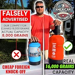 NPGLOBAL RV Water Softener Portable - 16,000