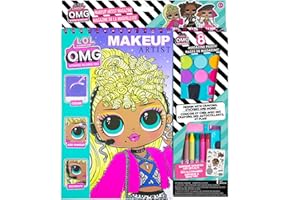 L.O.L. SURPRISE! Horizon Group USA LOL OMG Make-Up Artist Magazine DIY Craft Kit, Design with Crayons, Stickers & More.Create Fashionable Looks Using Over 130 Stencil Designs & 200 Stickers
