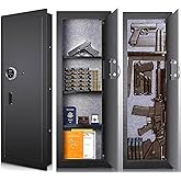 Langger V Biometric Wall Safe, Hidden Fingerprint Security Long Wall Safe, In Wall Safe Between Studs