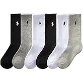 POLO RALPH LAUREN Boys' Athletic Performance Crew Socks (6-Pair)