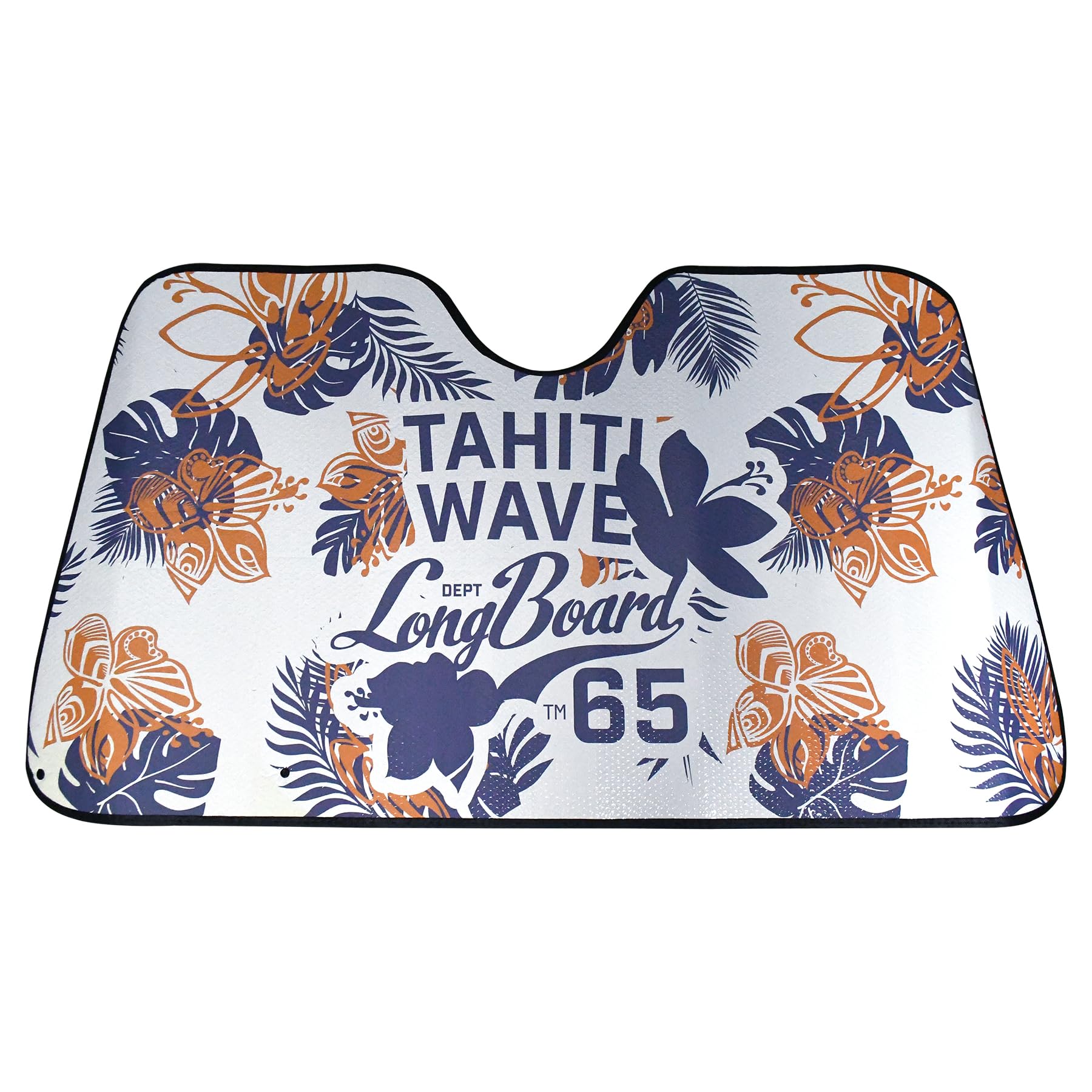 Longboard 078081 Car Windshield Sunshade, Beach Design, Insulating Aluminium