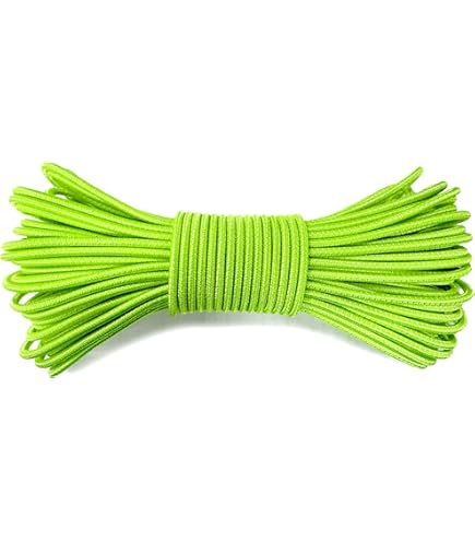 Lanlord Cordón De Choque Negro De 18 Pulgadas, Cable Bungie, Cordón Elástico, 36 Pies (36.1 Ft