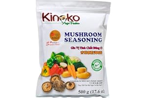 24 VEGAN EAT HEALTHY, LIVE HEALTHY, FEEL HEALTHY Kinoko Yugo Fusion Mushroom Seasoning | Gia Vi Tinh Chat Dong Co | 500g | 17.63oz | For Vegetarians & Vegan |