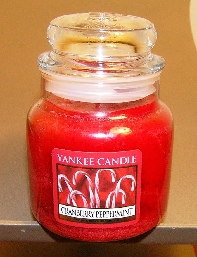 Cranberry Peppermint Small Jar Candle Yankee Candle Home