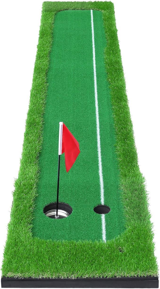 putting green turf outdoor on Amazon Com Skylife Golf Putting Green Mat Professional Golf Practice Trainning Aid System For Home Office Indoor Outdoor Use 1 6 10 Sports Outdoors