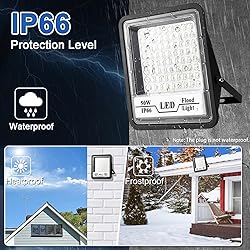 CREATESTAR 2 Pack LED Flood Lights Outdoor, 50W
