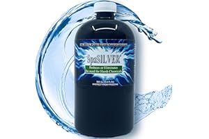 SpaSILVER Water Treatment for Hot Tubs and Spas - Concentrated True Colloidal Silver - 500 mL (16.9 Fl Oz) in Blue BPA-Free P