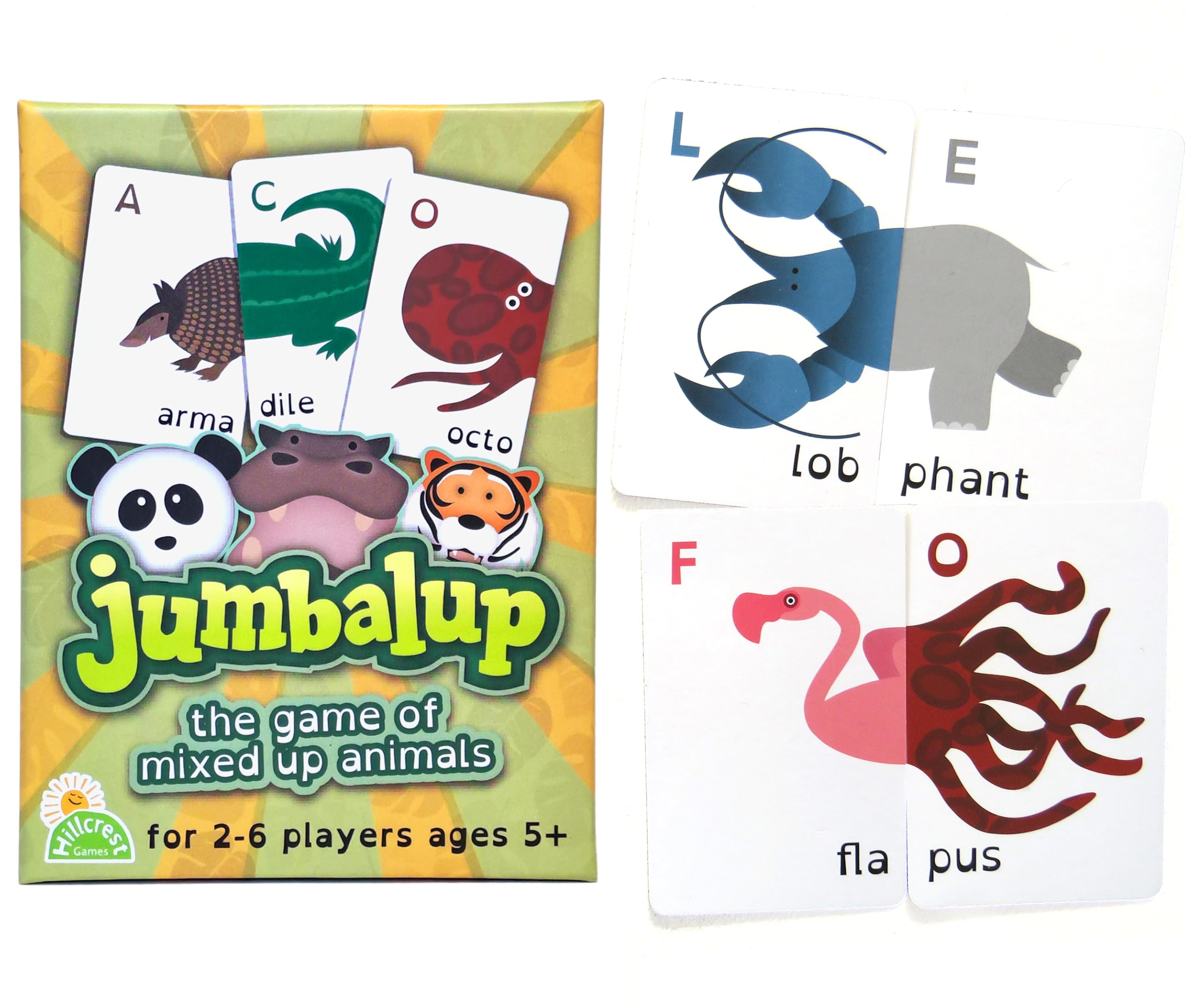 Hillcrest Games Jumbalup | Fun Family Card Game | Create Crazy Creatures | Age 5 Years Up | 2-6 players (2nd Edition (2024))