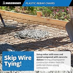 Sandbaggy Rebar Plastic Chair | Fits Rebar #3 to #5